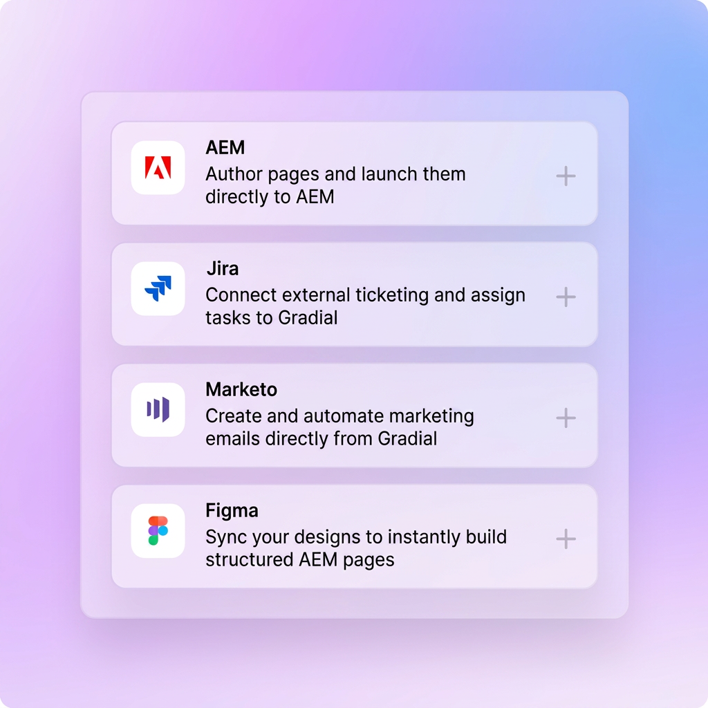 Connected marketing systems coordinated through a shared execution layer